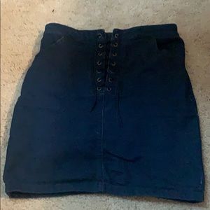Forever 21 lace up mini skirt